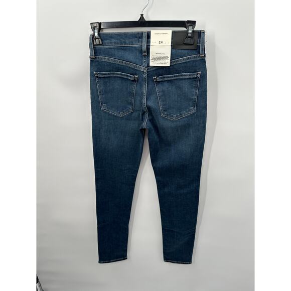 CITIZENS OF HUMANITY NWT Sloane Skinny Denim Jean in Baltic Dark Wash // 24 - Picture 10 of 12